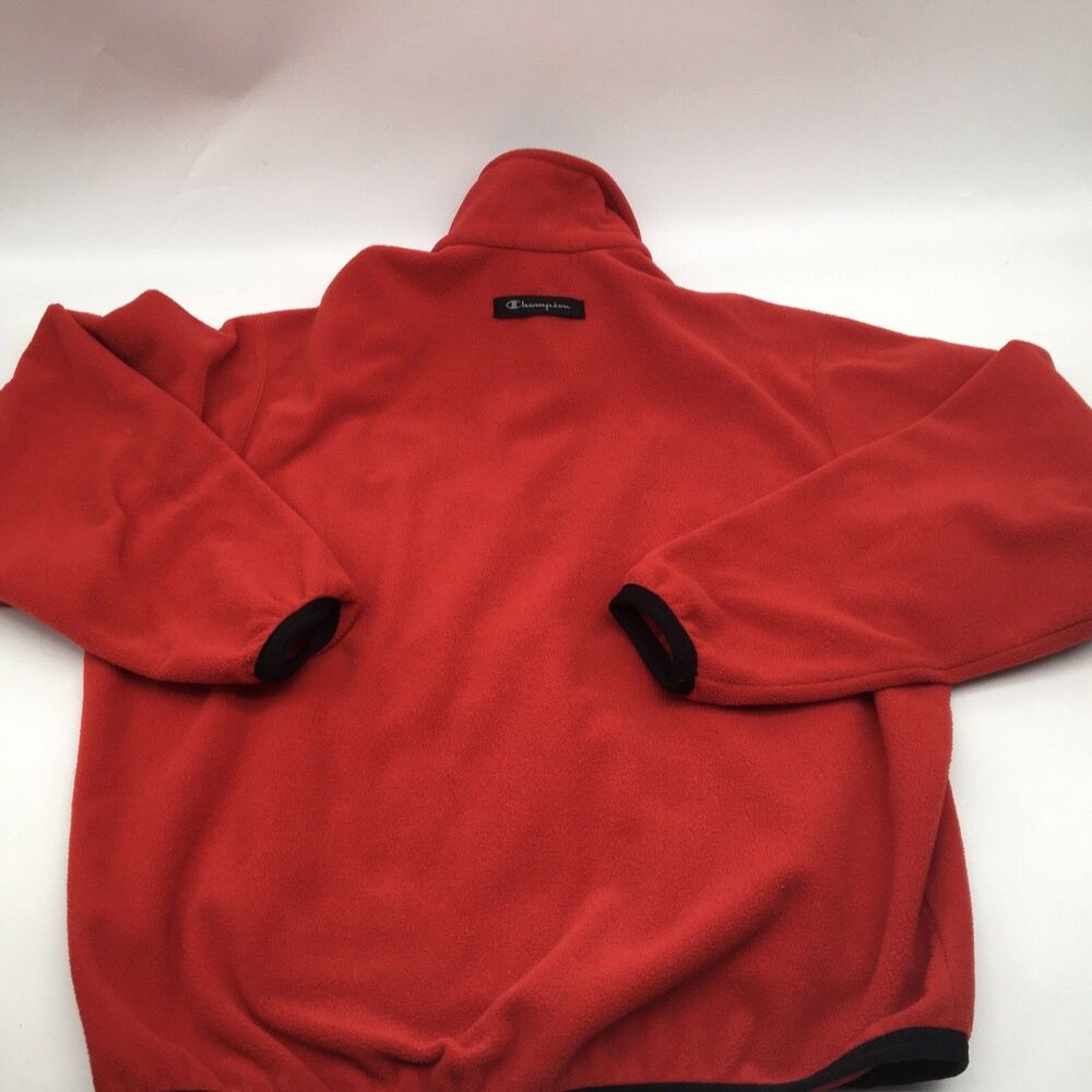Georgia Bulldogs Champion Fleece Quarter Zip Mens Medium Red Pullover Logo UGA - Picture 8 of 9